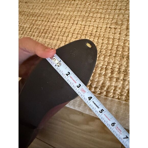 Vintage Nine West Dinah Soft Leather Slouch Ankle Boots Brown Minimalist - Picture 10 of 11